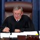 Illustration for article titled Justice Roberts Sternly Admonishes Impeachment Participants To Remember They’re At Complete Farce Of A Trial